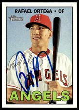 2016 Topps Heritage Rafael Ortega Auto Los Angeles Angels #672 Card Signed