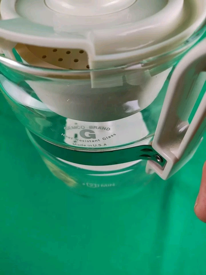 Vintage Tan Gemco Percolator Clear Glass Plastic Stainless Steel - Image 4 of 4