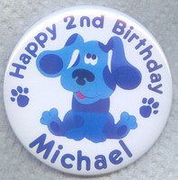Blues Clues Personalized Buttons, Lot Of 12 Blues Clues Personalized Buttons, Lot Of 12