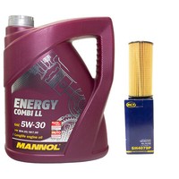 MotoröL Set 5W-30 5 Liter + ÖLfilter SH 4079 P FüR Audi Q5 2.0 Tfsi 8RB 180 PS