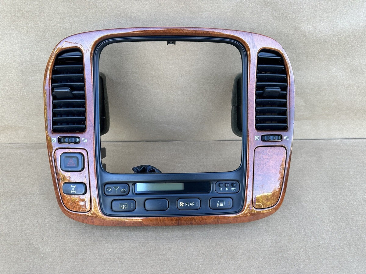 470 ラダー　インテリア　舵 Lexus Lx470 Center Dash navigation / radio Trim Bezel Wood grain