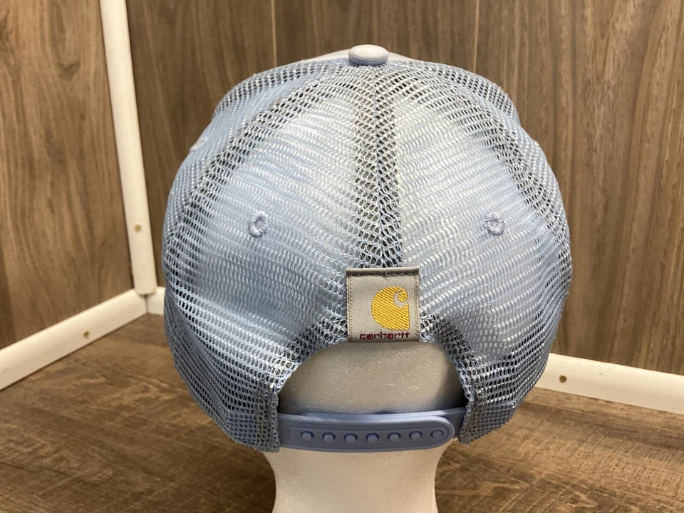 Carhartt холст сетки назад логотип крышка светло синий бейсболки регулируемый шляпа открытый - Изображение 3 из 4