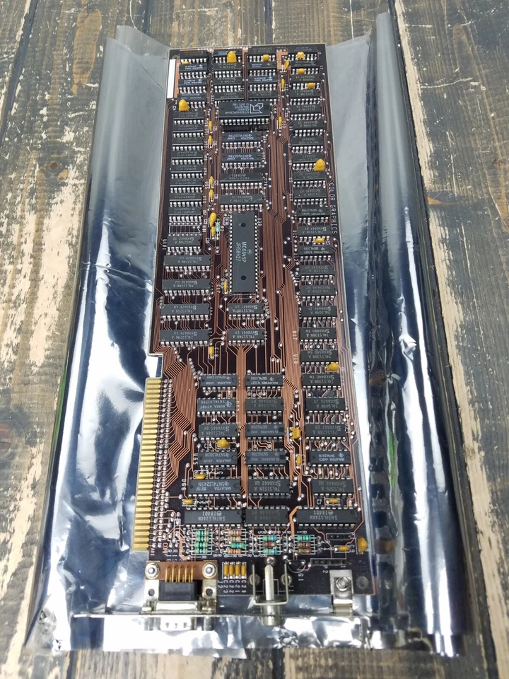 VINTAGE F5-1501982 COLOR GRAPHICS VIDEO CARD / From IBM 5150 **UNTESTED** - Image 2 of 4