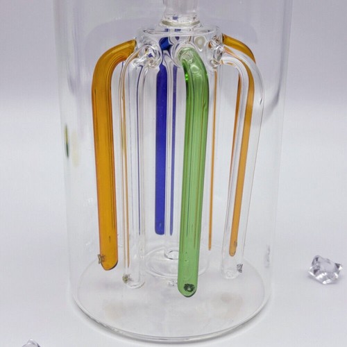 Gran bong de vidrio de 5,9" 8 árboles cachimba burbujeador pipa de agua para fumar percolador con tazón - Imagen 11 de 11