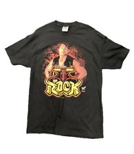 Vintage 2002 Dwayne  The Rock  Johnson WWF Black Shirt Brahma Bull