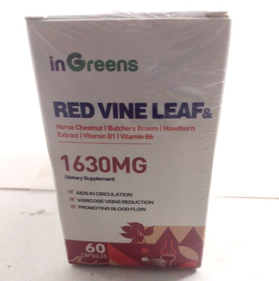 InGreens Red Vine Leaf & Horse Chestnut Circulation 2 Bottles 120 Capsules
