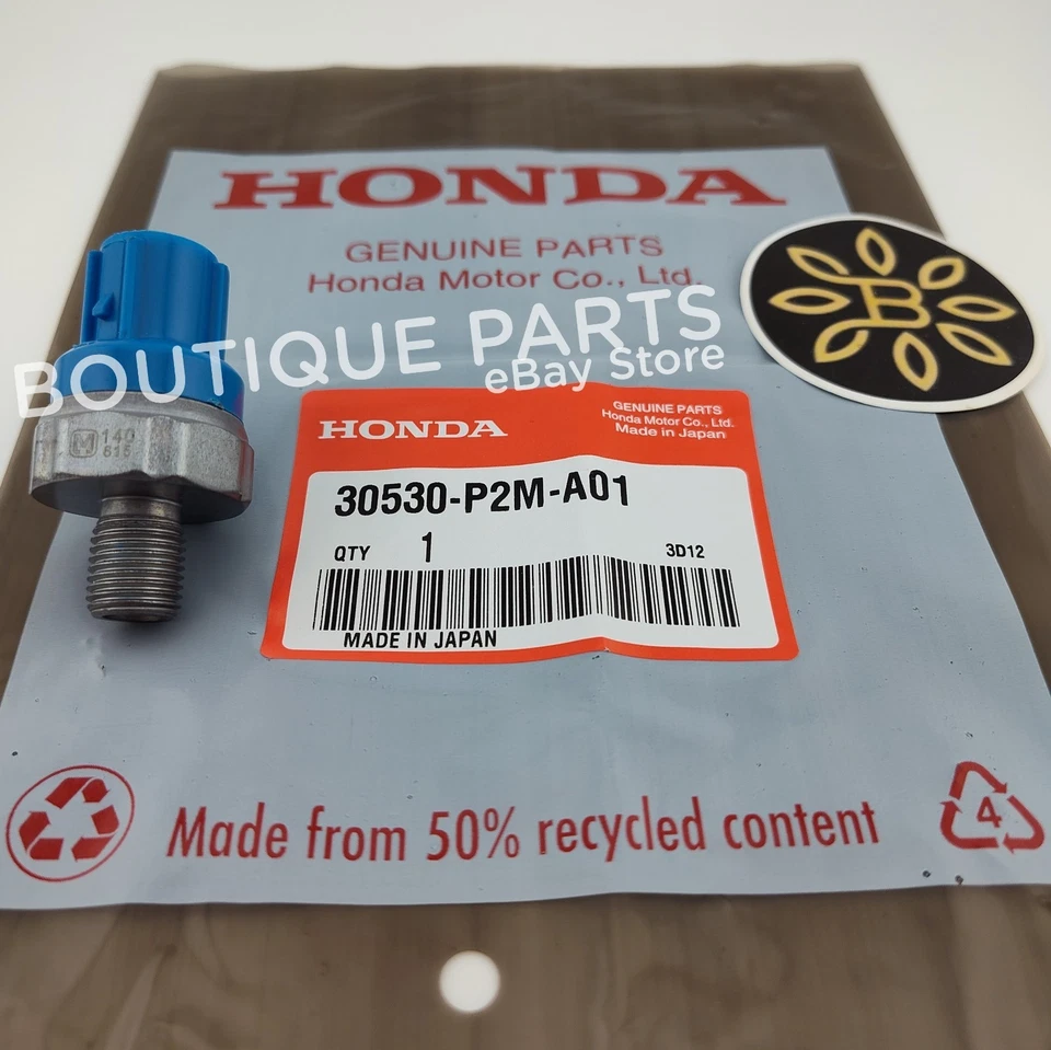 Sensor de golpeo genuino OEM 30530-P2M-A01 para Honda Civic Del Sol Acura RL Detonate Foto 4 de 4
