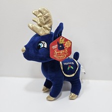 KellyToy Sugar Loaf Santas Reindeer Collection Christmas Plush Blue Donner
