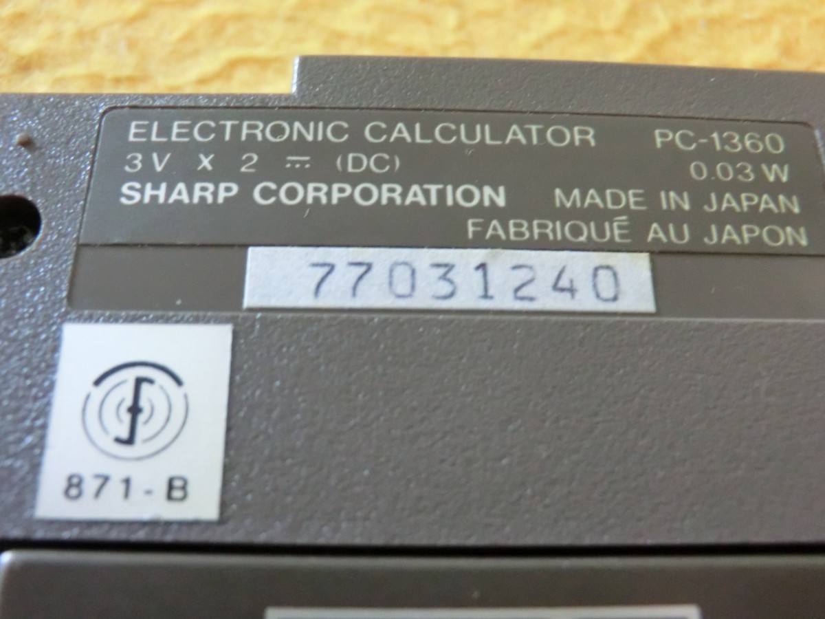 VINTAGE Sharp PC-1360 BASIC Pocket Computer w/8K RAM Card | eBay