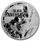 2018 $1 Tuvalu 1 oz .9999 Silver Marvel Black Panther BU Bullion Round w/Capsule