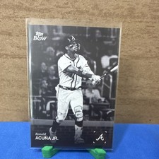 2025 Topps Black & White Ronald Acuña Jr. #021 Atlanta Braves Baseball Card