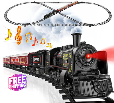 Juego De Tren Modelo Para Ninos - Trenes Electricos De Aleacion De Metal Con