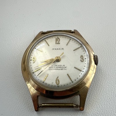 Vintage Anker 17 Jewels Mechanical Men's Watch - Shockproof Antimagnetic - 1960s