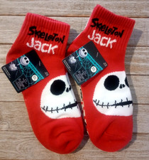 The Nightmare Before Christmas 2-2 Packs Crew Socks Unisex Shoe Size 4-10