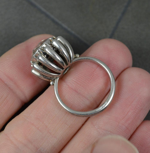 Unglaublicher Statement-Ring 4,75 kt Rosenschliff Diamant Platin - Bild 5 von 18