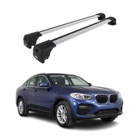 DachträGer GepäCkträGer FüR BMW X4 G02 2018-2025 ABE GrundträGer Alu Silber