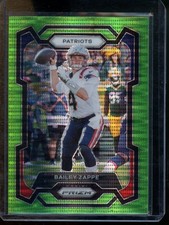 2023 Panini Prizm Bailey Zappe Neon Green Pulsar New England Patriots #200