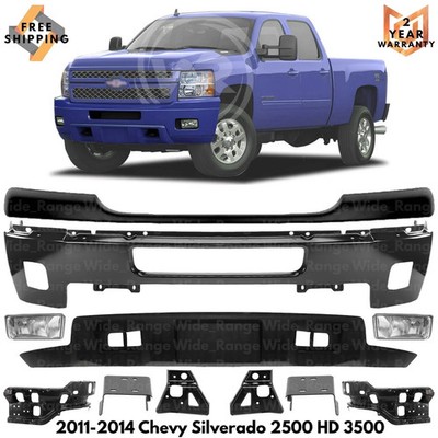 Front Bumper Paintable & Air Dam Kit For 2011-2014 Chevy Silverado 2500 HD 3500