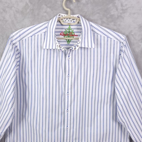 Robert Graham Senegal Button Up Hemd Herren Größe XLT Langarm Geometrisch Gepunktet - Bild 3 von 12