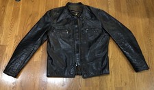 1970s Vintage Harley Davidson AMF Leather Biker Jacket Motorcycle Size 40