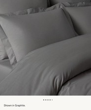 Restoration Hardware Italian Vintage Washed 464 Cali King Duvet Cover Gray 549