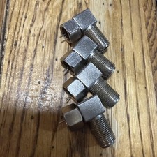 Lot of 4 High Quality UHF Right Angle Coax Connectors - Male / Female - HAM CB