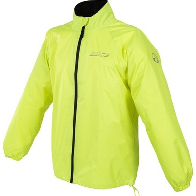 Motorrad Regenjacke L - Büse Spray wasserdicht zum Überziehen fluogelb