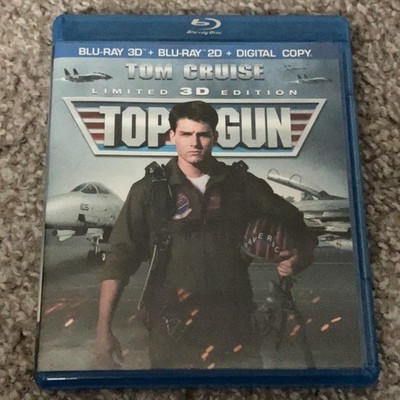 Top Gun Limited 3D Edition Blu ray 3D + 2D + Digital Copy Tom Cruise