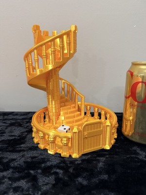 3D Printed Golden Spiral Castle Dice Tower | Tabletop Gaming Decor