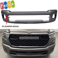 Fit For RAM 1500 2025-ON Steel Front Lower Bumper Face Bar Cover Granite Crystal