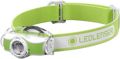 LEDLENSER Stirnlampe MH3 grün/weiß Kopflampe mit Klammer Fokussierung schwenkbar