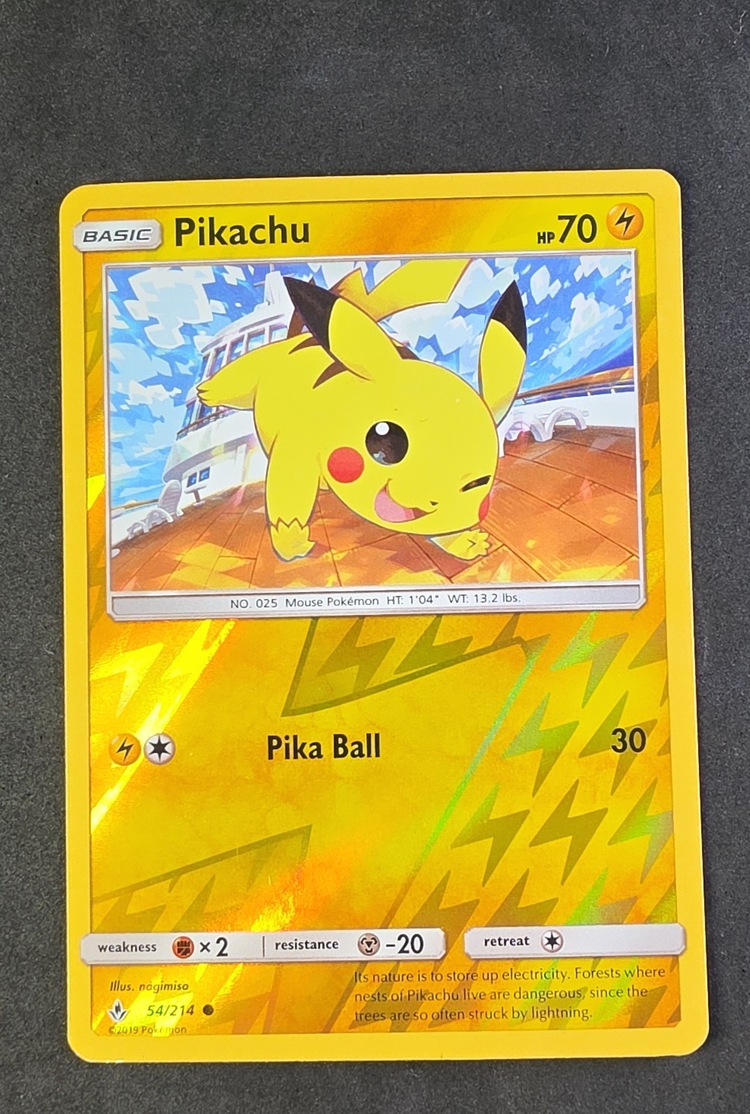 Pikachu 54/214 Sm-Unbroken Bonds Reverse Holo