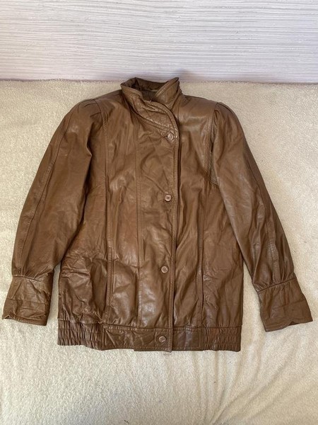 Women Betty Barclay Jacket Brown Leather 38 / M /
