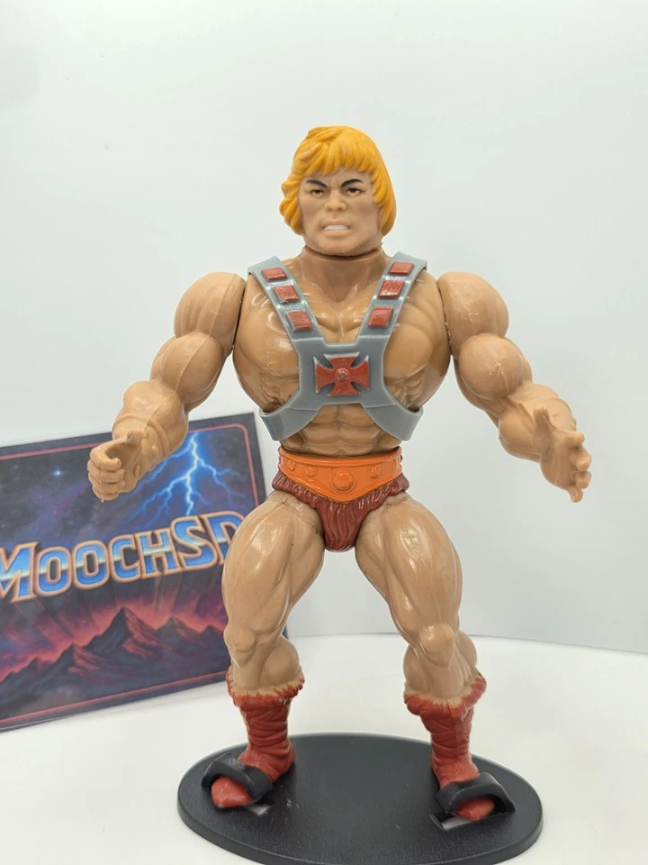 Figura de acción completa vintage Motu He-Man Half BootMasters of the Universe Foto 3 de 4