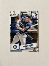 2024 Topps Big League Dominic Canzone RC Rookie Card Signed IP Auto Mariners MLB