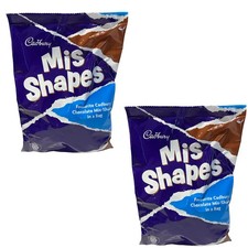 2 x Cadbury Misshapes 750g Bag Assorted Chocolate Treats, Delicious Mis-Shapes