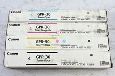 4 Cosmetic OEM Canon iRADV C5045,C5051,C5250,C5255 GPR-30 CMYK Toners