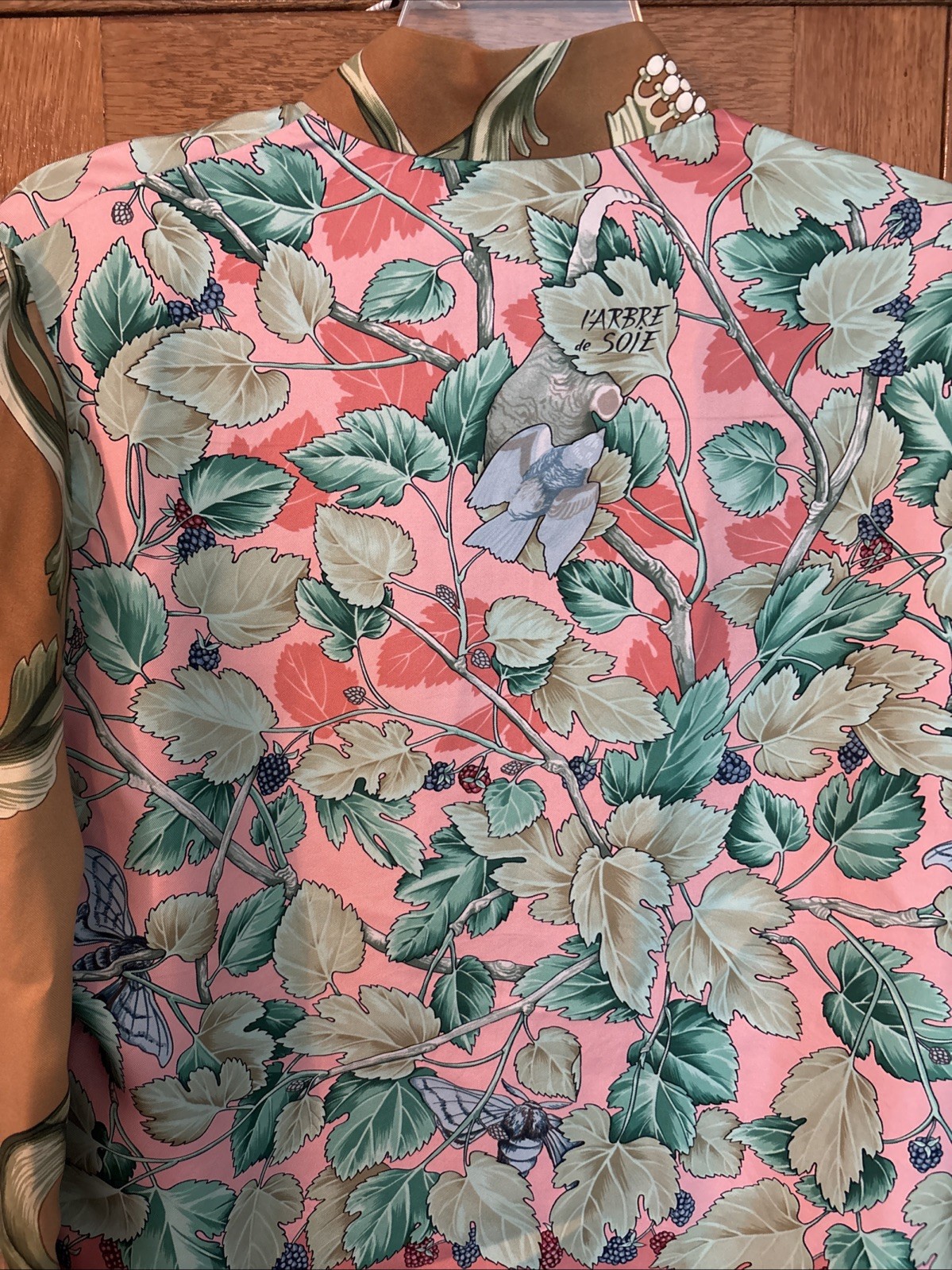 Hermes LILY EVE Silk Scarf Open Jacket Size S Vintage 1995 RARE!! image 4