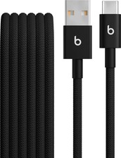 Beats - 5' USB-A to USB-C Woven Cable - Bolt Black