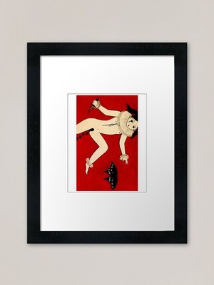 Einsamer Performer Gerahmter Kunstdruck Gerahmtes Wandbild Poster Leinwanddruck Bild