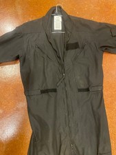 Authentic NOMEX Military Flyers BLACK Flight Suit CWU-27/P NOMEX size 44S NEW