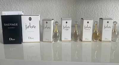 Dior J'adore Miniatur Set 2x EdT, 2x EdP - je 5 ml Konvolut Sammlung  Neu OVP