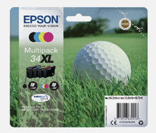 New Genuine Epson 34XL Multipack T3467 WORKFORCE WF-3720DWF/3725DWF  (Golf Ball)