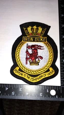 BRITISH NAVY SHIP PATCH--IRON DUKE