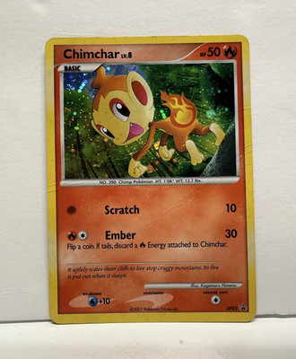 **DAMAGED** Chimchar DP02 Diamond & Pearl Holo Promo Basic Pokémon