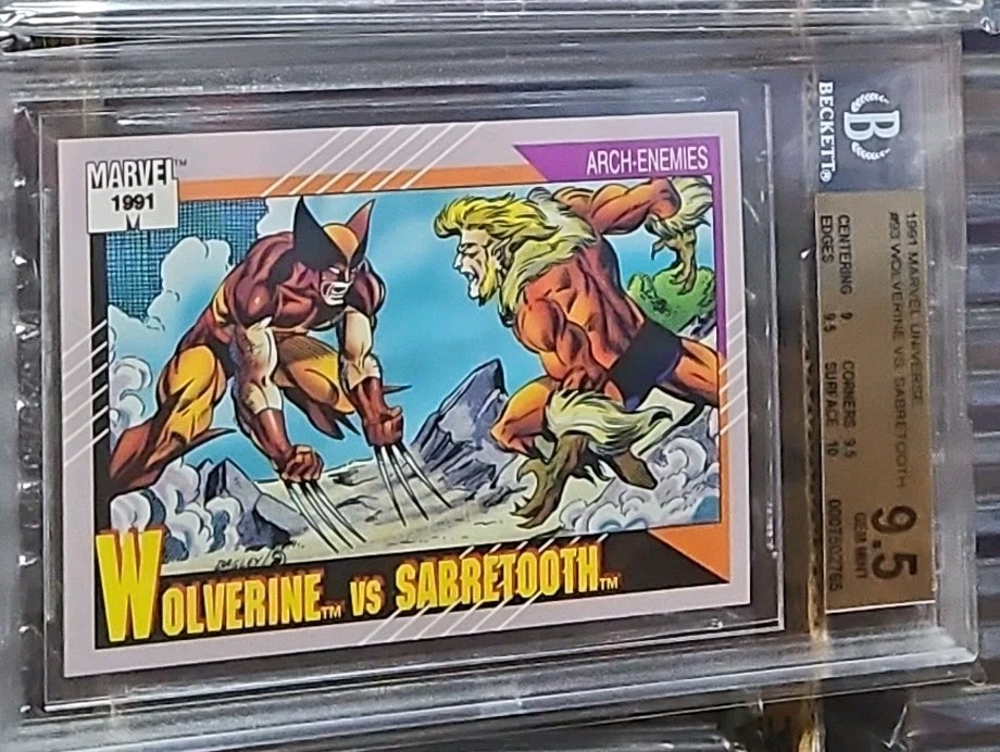 1991 Wolverine Sabretooth BGS 9.5 Marvel Universe comic Gem MINT CGC 9.8 X-Men