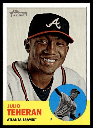 2012 Topps Heritage Julio Teheran Atlanta Braves #454
