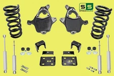 4"/6" Lower Drop + SHOCKS FOR 99 - 06 Chevrolet Silverado GMC Sierra 1500 V8