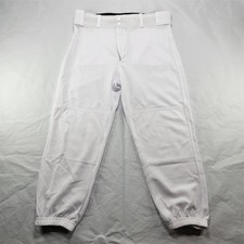 Franklin Youth XL Baseball Softball Pants White 100 Polyester Zipper/Button NEW