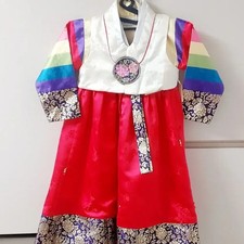 Girls Hanbok Size 3 Kids Traditional Korean Dress